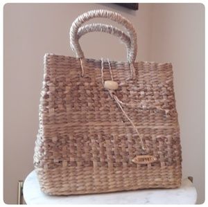 Esprit Straw Handle Handbag